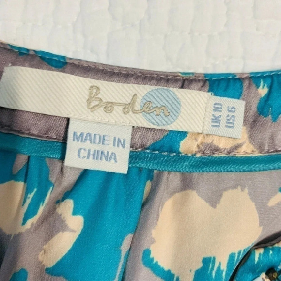 Boden Beaded Placket Evening Top Blouse - Picture 3 of 5